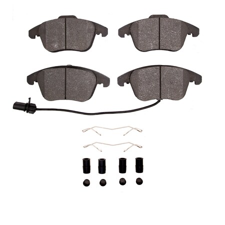Dynamic Friction Co 3000 Semi-Metallic Brake Pads Hardware Kit, Low Dust, 100% Copper Free, 100% Asbestos-free, Front 1311-1535-02